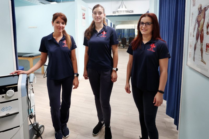Silvia González, Laura Pérez y Lucía Teijeiro