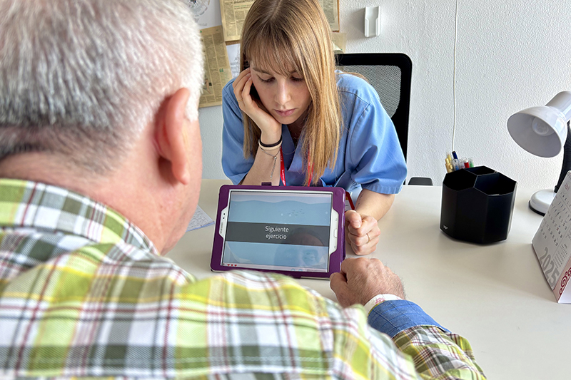 La plataforma NeuronUP en la Unidad de Daño Cerebral del hospital Ribera Polusa.