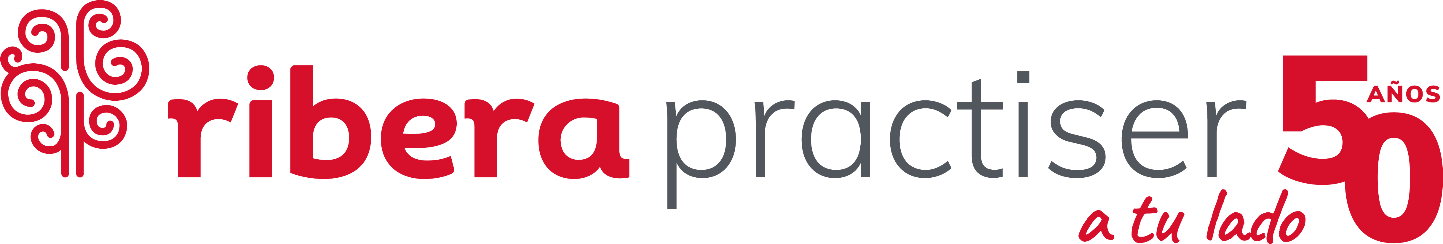 logo practiser 50 años